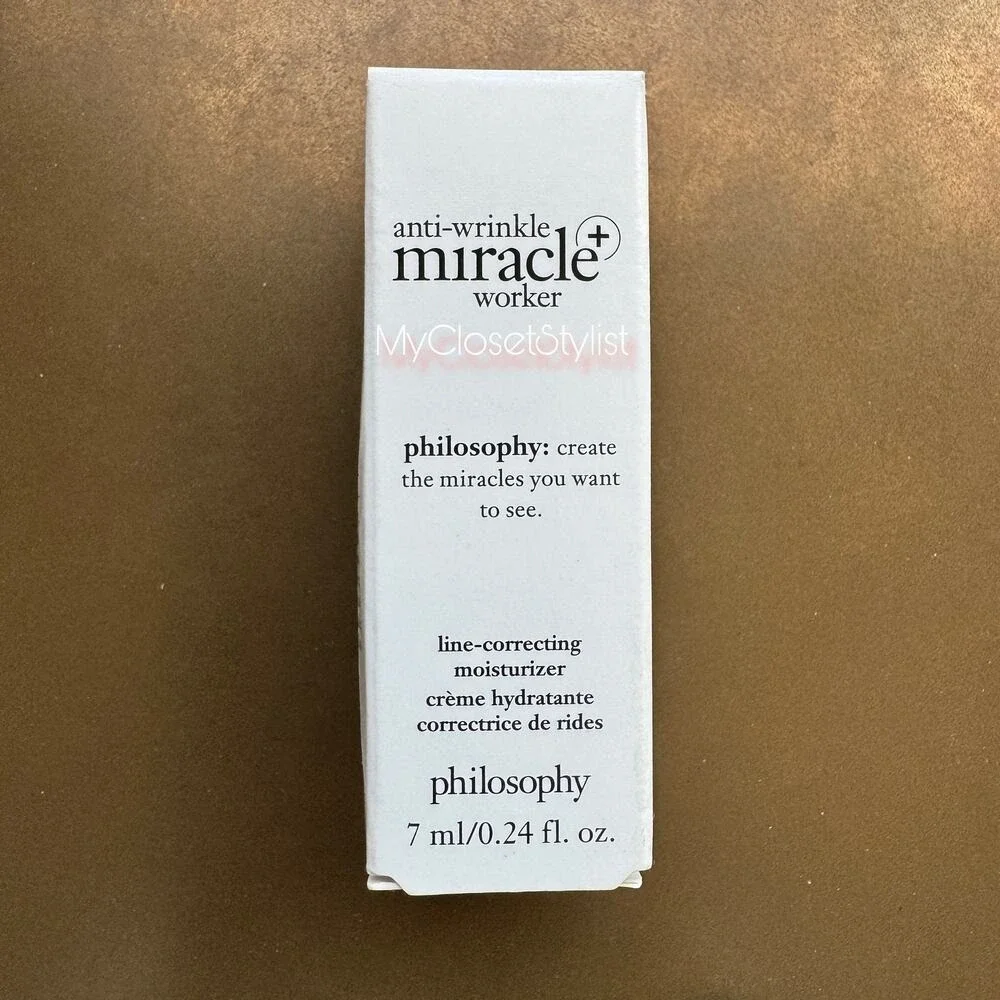 Philosophy Anti-Wrinkle Miracle Worker + Line Correcting Moisturizer NEW in box!